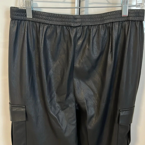BCBGMAXAZRIA Faux Leather Carpenter Cargo Pants, Size M - Picture 11 of 16